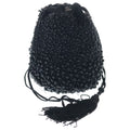 Chanel CC Logo Beads Drawstring Pouch Mini Bag Black