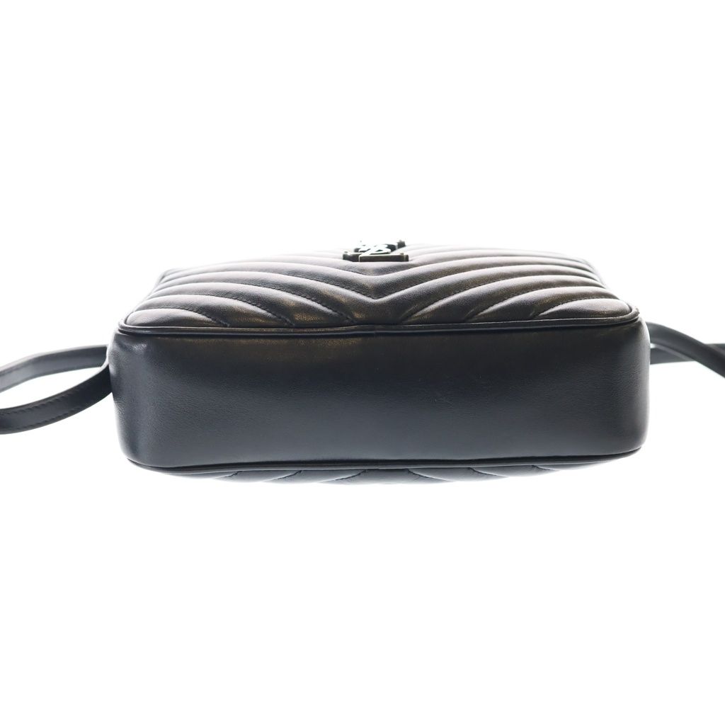Saint Laurent Paris Shoulder Bag Black Leather Silver — view 4