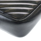 Saint Laurent Paris Shoulder Bag Black Leather Silver — view 5