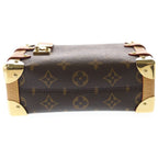 Louis Vuitton Side Trunk PM Monogram Leather Shoulder Bag Brown — view 4