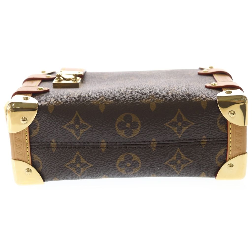 Louis Vuitton Side Trunk PM Monogram Leather Shoulder Bag Brown — view 4