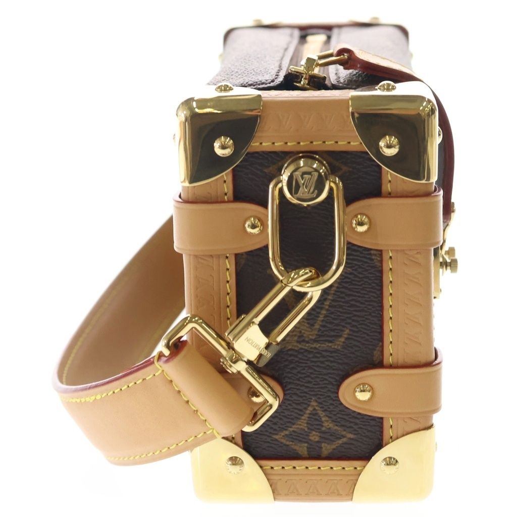 Louis Vuitton Side Trunk PM Monogram Leather Shoulder Bag Brown — view 3