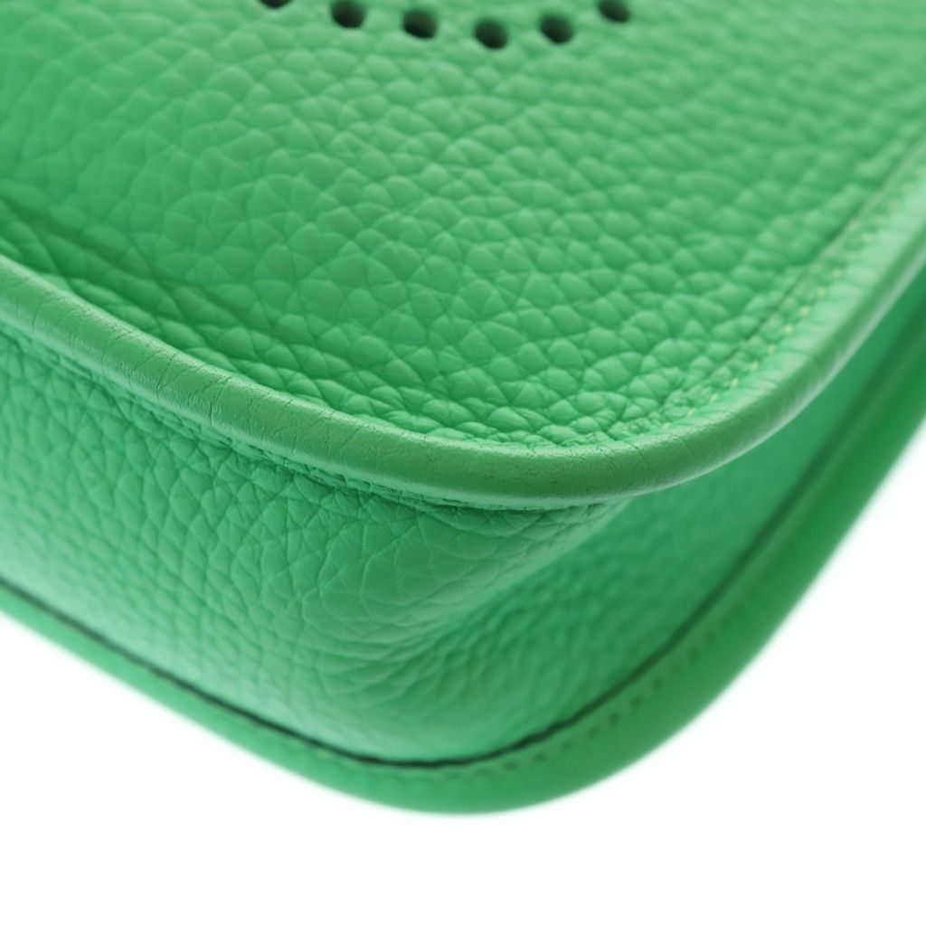 Hermes Evelyne TPM Taurillon Clemence Leather Mini Shoulder Bag Green — view 5