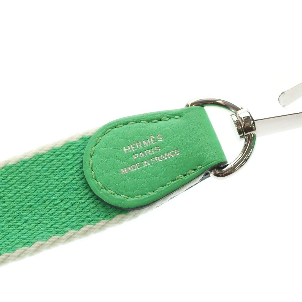 Hermes Evelyne TPM Taurillon Clemence Leather Mini Shoulder Bag Green — view 6