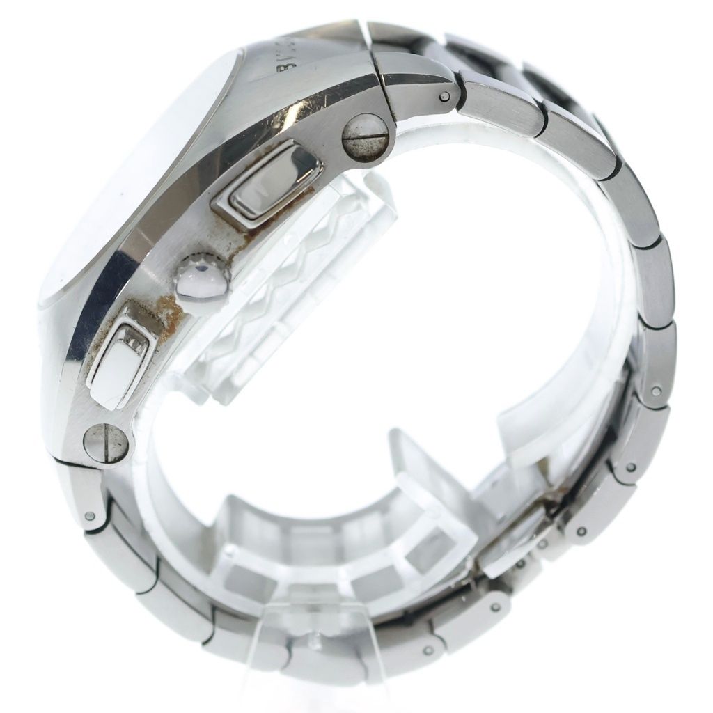 Bvlgari Ergon Chronograph SS at Stainless Steel Automatic Winding Watch Silver — view 3