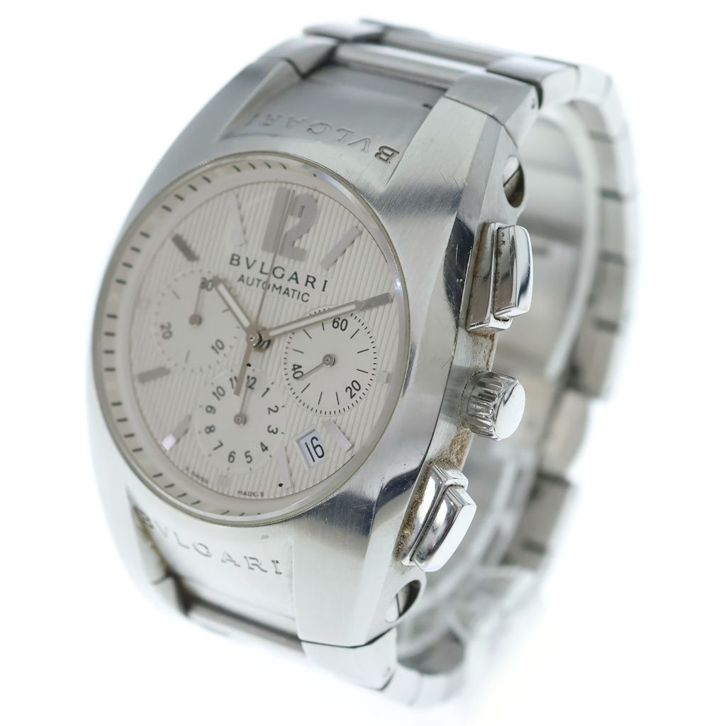 Bvlgari Ergon Chronograph SS at Stainless Steel Automatic Winding Watch Silver — view 4