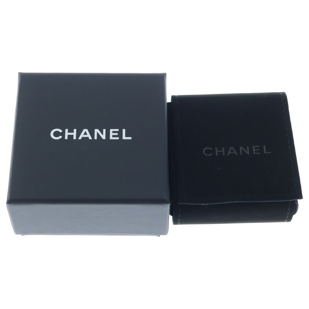 Chanel CC Logo Rhinestone Earrings Gold — view 6