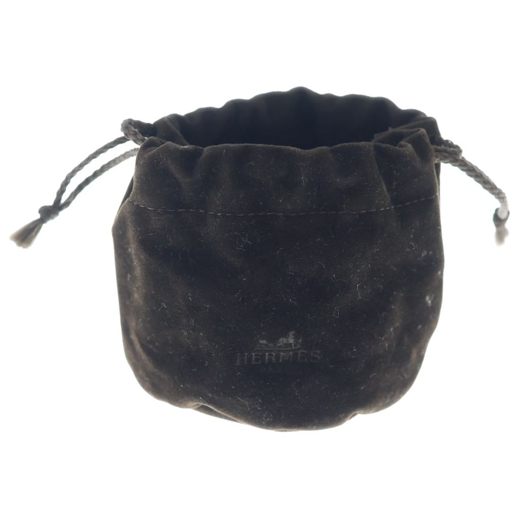 Hermes Collier de Chien 24 Leather Bangle Bracelet Silver Black — view 6