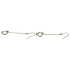 Tiffany & Co Elsa Peretti Open Heart Drop Earrings Silver — view 3
