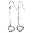 Tiffany & Co Elsa Peretti Open Heart Drop Earrings Silver