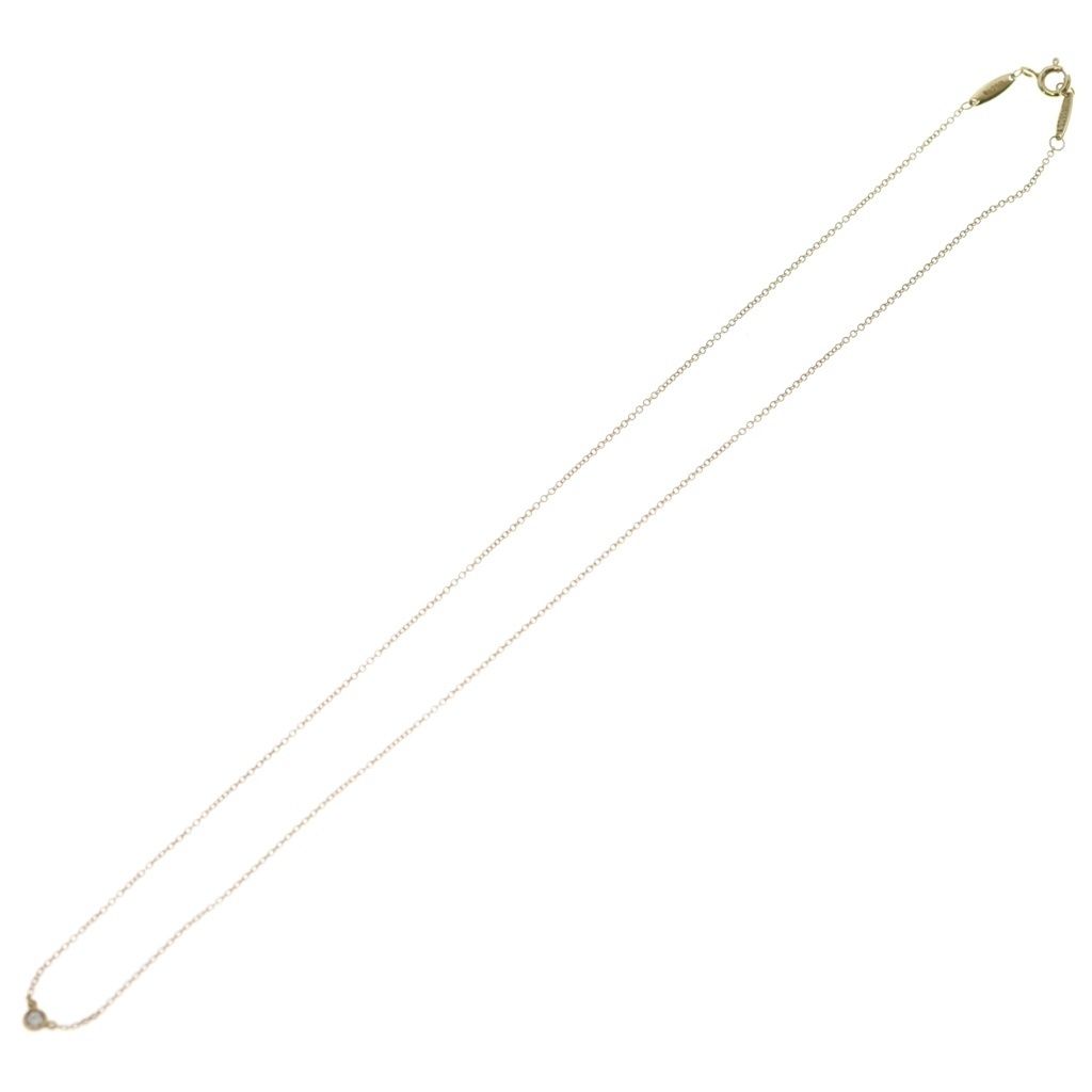 Tiffany & Co by the Yard Diamond Pendant Chain Gold — view 2