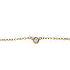 Tiffany & Co by the Yard Diamond Pendant Chain Gold — view 3