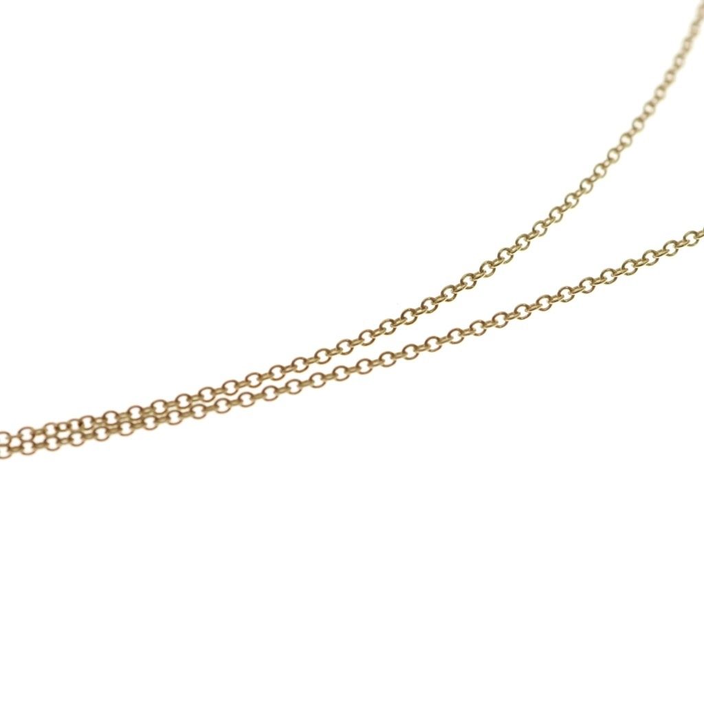 Tiffany & Co by the Yard Diamond Pendant Chain Gold — view 5