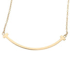 Tiffany & Co T Smile Small Pendant Chain Gold — view 3