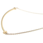 Tiffany & Co T Smile Small Pendant Chain Gold — view 5