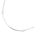 Tiffany & Co T Smile Small Pendant Chain Silver