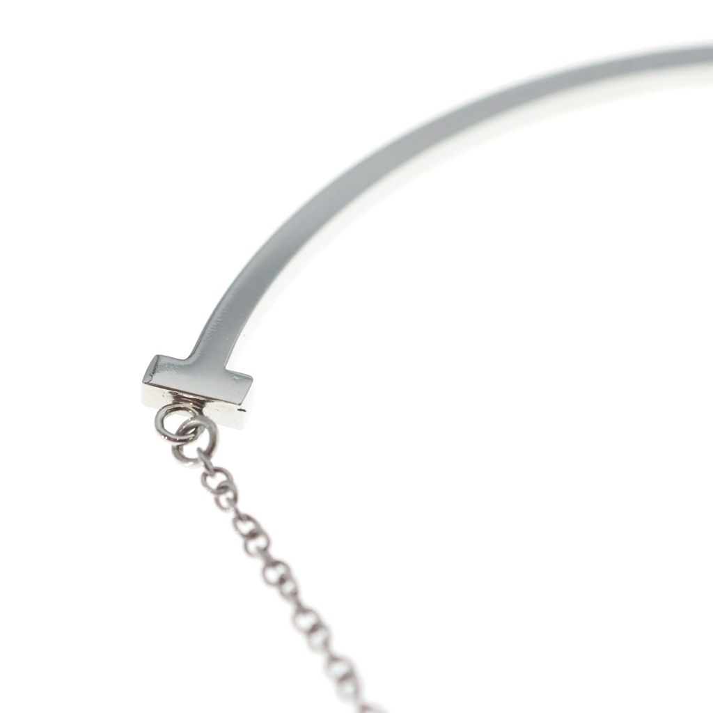 Tiffany & Co T Smile Small Pendant Chain Silver — view 5