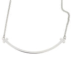 Tiffany & Co T Smile Small Pendant Chain Silver — view 3