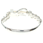 Hermes Book le Cellier Inflexible Bangle Bracelet Silver