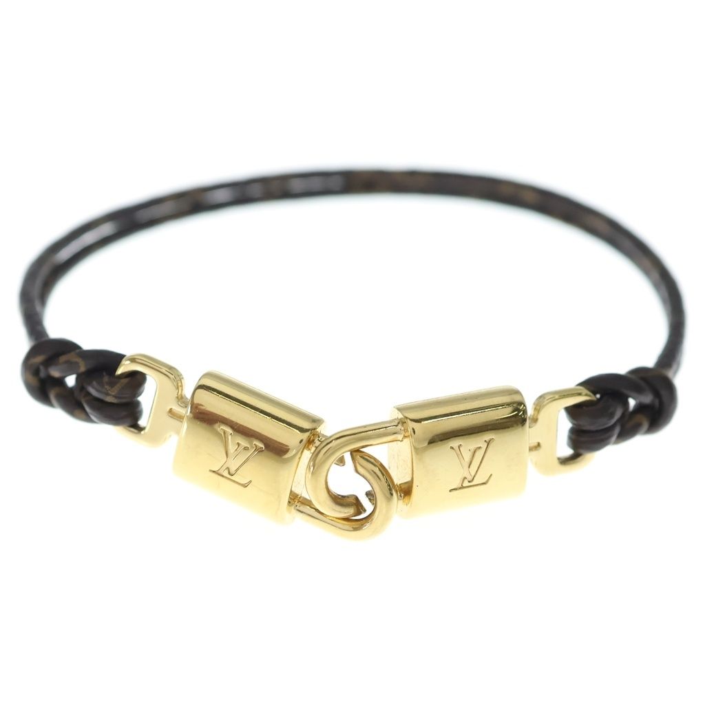 Louis Vuitton Monogram Twinlock Bracelet Brown Gold — view 4