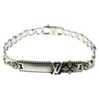 Louis Vuitton Bracelet LV Whisper Gourmette Silver Chain