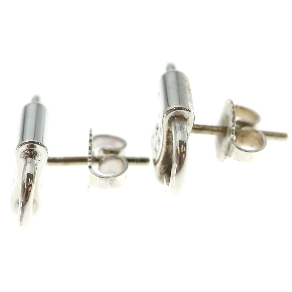 Tiffany & Co Double Lock Stud Earrings Silver Small — view 3