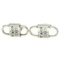 Tiffany & Co Double Lock Stud Earrings Silver Small