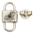 Tiffany & Co Double Lock Stud Earrings Silver Small — view 5