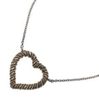 Tiffany & Co Twisted Heart Pendant Chain Silver