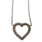Tiffany & Co Twisted Heart Pendant Chain Silver — view 3