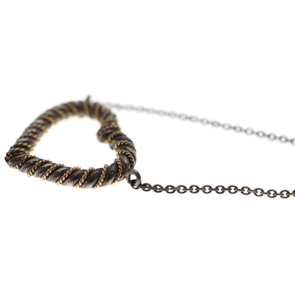 Tiffany & Co Twisted Heart Pendant Chain Silver — view 5
