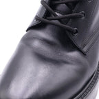 Celine Bulky Studded Logo Leather Lace Up Boots BE Black — view 6