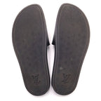 Louis Vuitton Monogram Waterfront Sandals Rubber Black VS — view 5