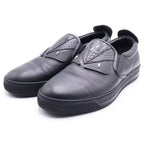 Fendi Monster Star Bugs Eye Leather Slip on Low Cut Sneakers Black — view 2