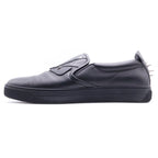 Fendi Monster Star Bugs Eye Leather Slip on Low Cut Sneakers Black