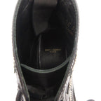 Saint Laurent Short Boots Lace Up Star Leather 38 Black — view 7