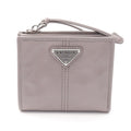 Prada Bifold Wallet Soft Lux Gray Leather