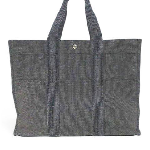 Hermes Herline GM Her Line GM Tote Canvas Gray — view 3
