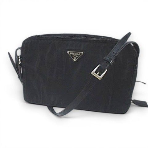 Prada Shoulder Bag Crossbody Multifunctional Card Case Black