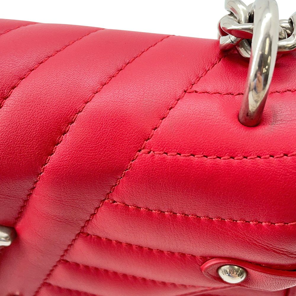 Louis Vuitton Chain Shoulder Bag Leather New Wave PM — view 8