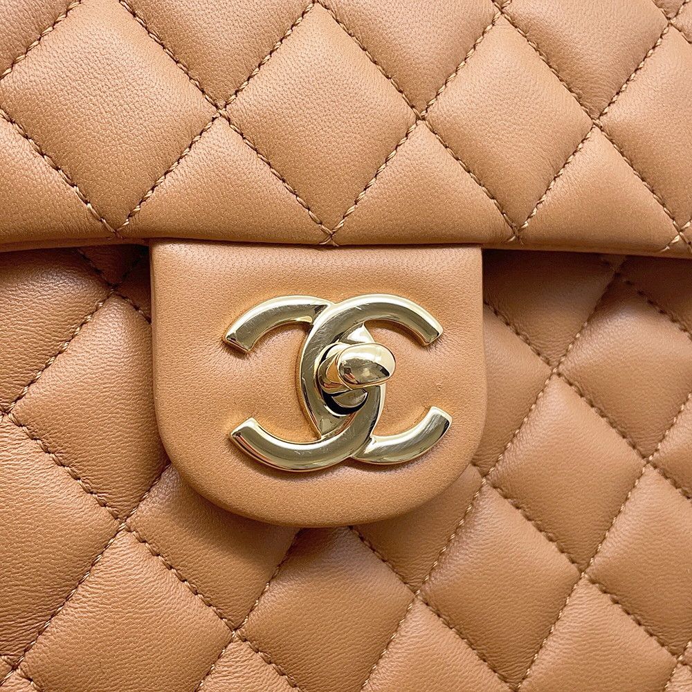 Chanel Backpack Quilted CC Logo Lambskin — view 9