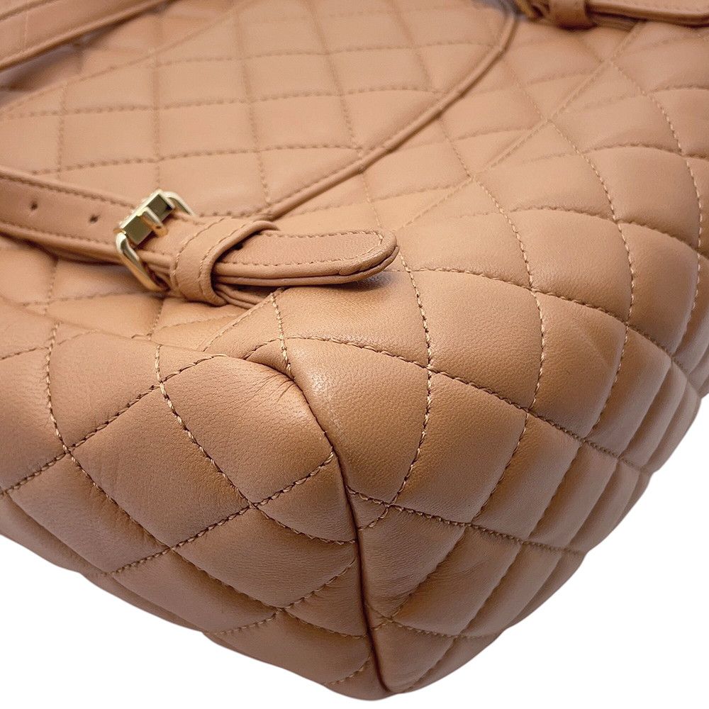 Chanel Backpack Quilted CC Logo Lambskin — view 8