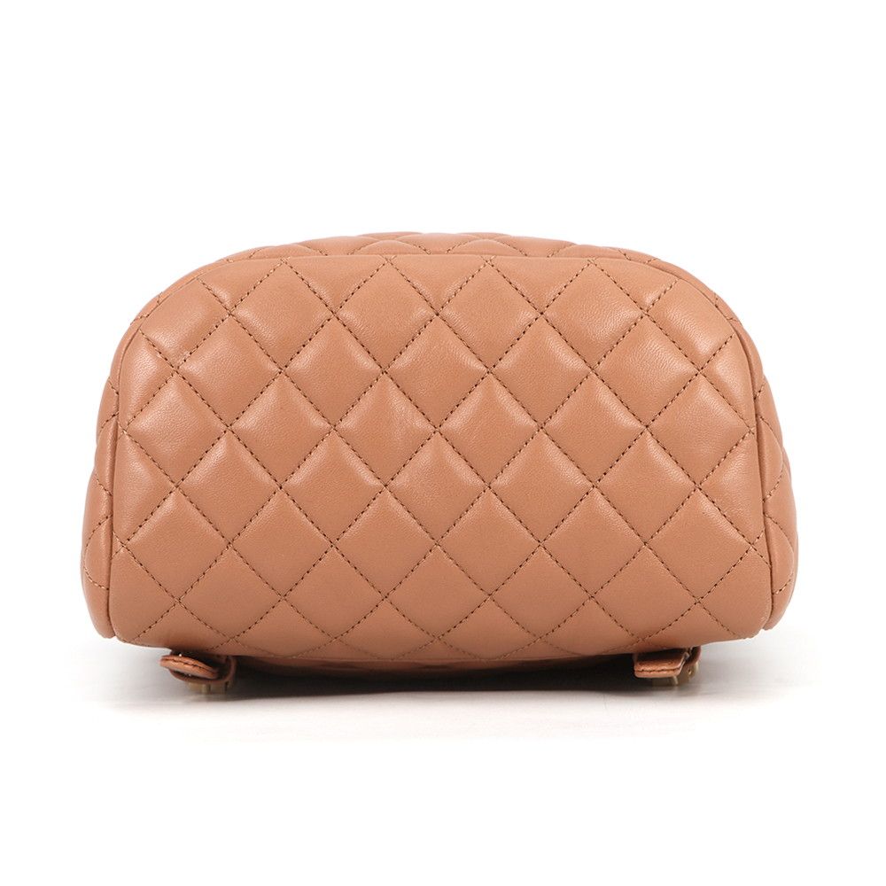 Chanel Backpack Quilted CC Logo Lambskin — view 3