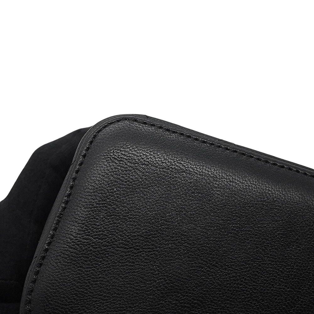 Chanel Chain Shoulder Bag Vanity Quilted CC Logo Lambskin Black — view 9