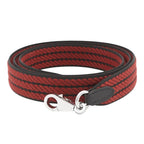 Hermes Shoulder Strap Bandouliere Sangle Cordage Rouge Ache Black Silver