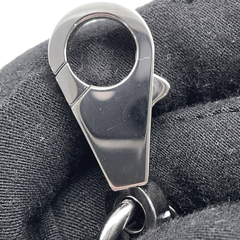 Hermes Shoulder Strap Bandouliere Sangle Cordage Rouge Ache Black Silver — view 8
