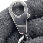 Hermes Shoulder Strap Bandouliere Sangle Cordage Rouge Ache Black Silver — view 8