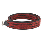 Hermes Shoulder Strap Bandouliere Sangle Cordage Rouge Ache Black Silver — view 2
