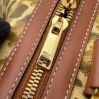 Celine Boston Bag Leopard Triomphe Leather 2-Way — view 5