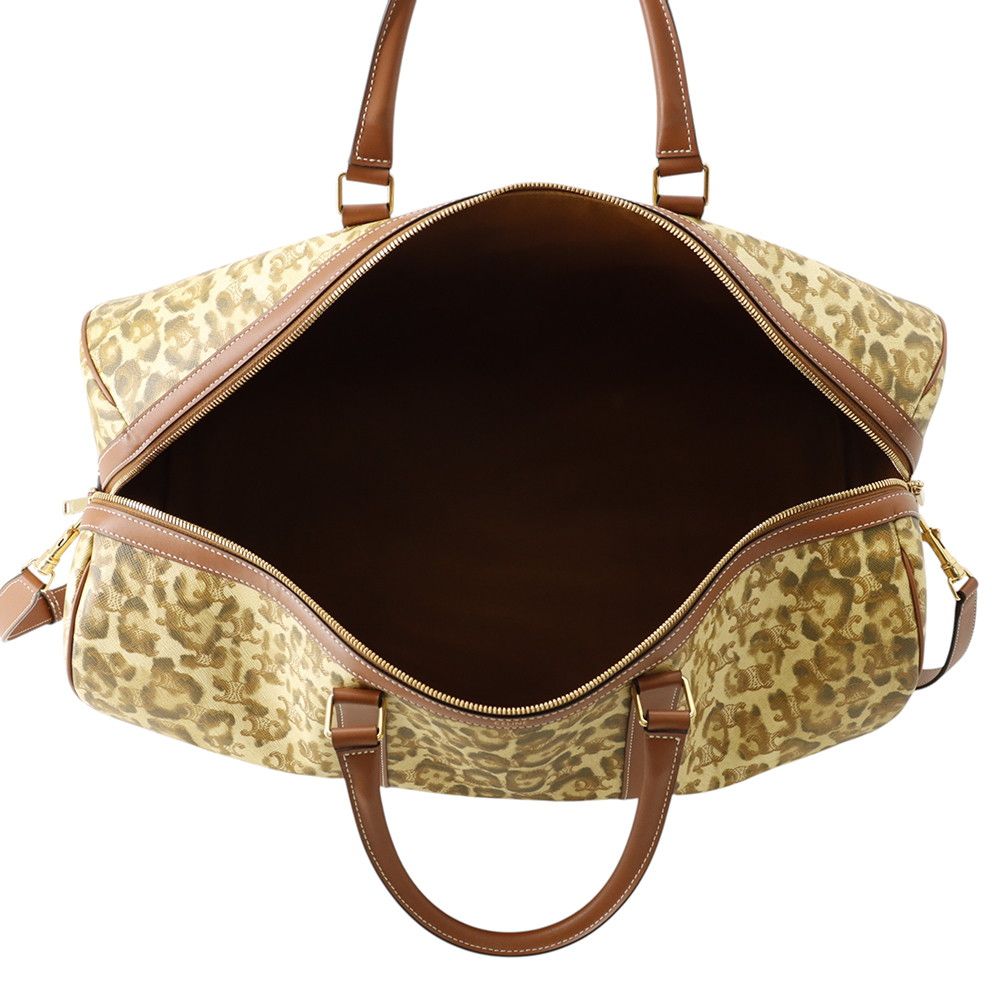 Celine Boston Bag Leopard Triomphe Leather 2-Way — view 4